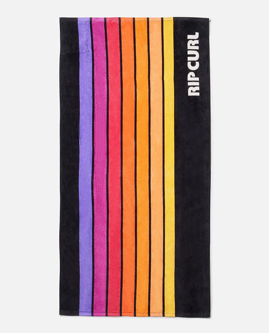 Rip Curl Men's Sunstash Beach Towel Black 013MTO-0090