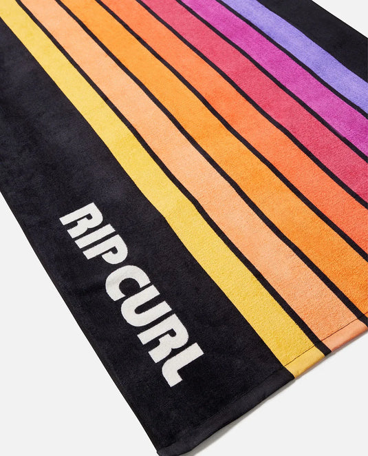Rip Curl Men's Sunstash Beach Towel Black 013MTO-0090