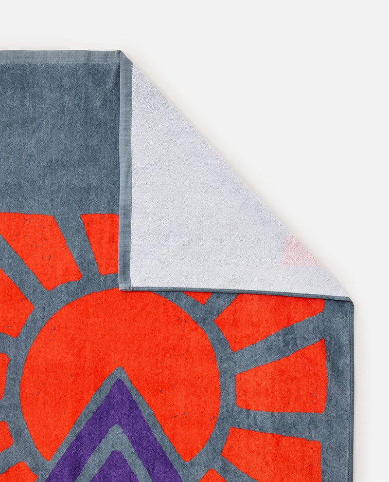 Load image into Gallery viewer, Rip Curl Unisex Sunstash Beach Towel 180 - 60cm Chrome 013MTO_0581
