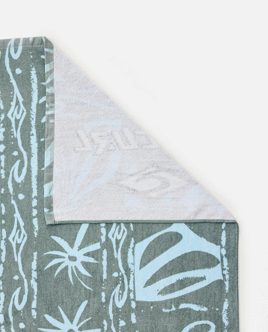 Rip Curl Unisex Sunstash Beach Towel 180 - 60cm Mineral Blue 013MTO_4790