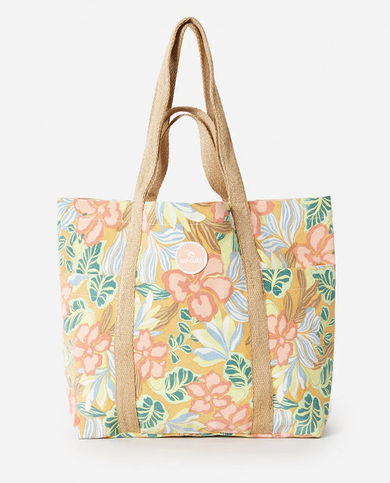 Rip Curl Women's Organic Canvas 29L Beach Tote Bag Light Orange 017WSB-3473