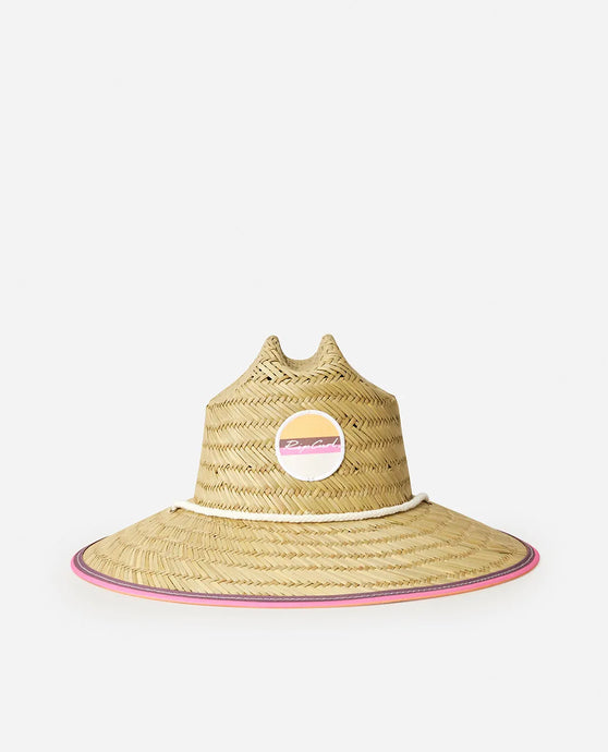 Rip Curl Kid's Mixed Straw Sun Hat Pink 018GHE-0020