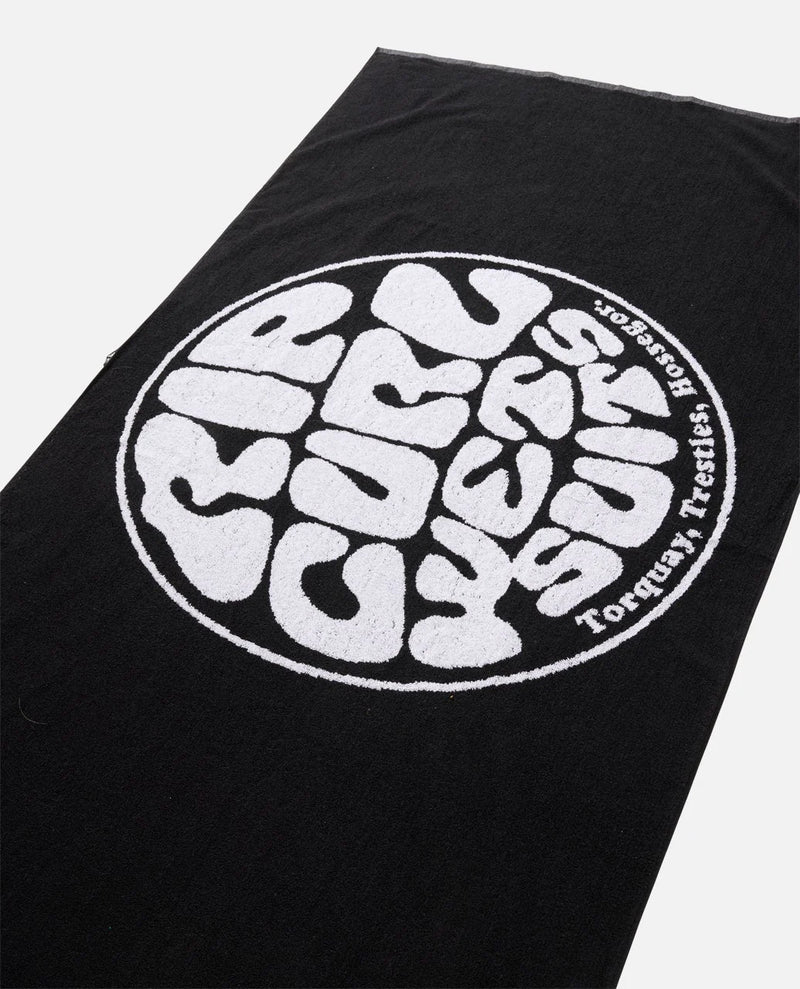 Load image into Gallery viewer, Rip Curl Unisex Logos Towel 160 - 80cm Black 01BMTO_0090
