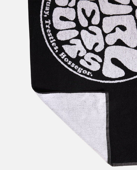 Rip Curl Unisex Logos Towel 160 - 80cm Black 01BMTO_0090