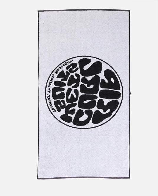 Rip Curl Unisex Logos Towel 160 - 80cm Black 01BMTO_0090