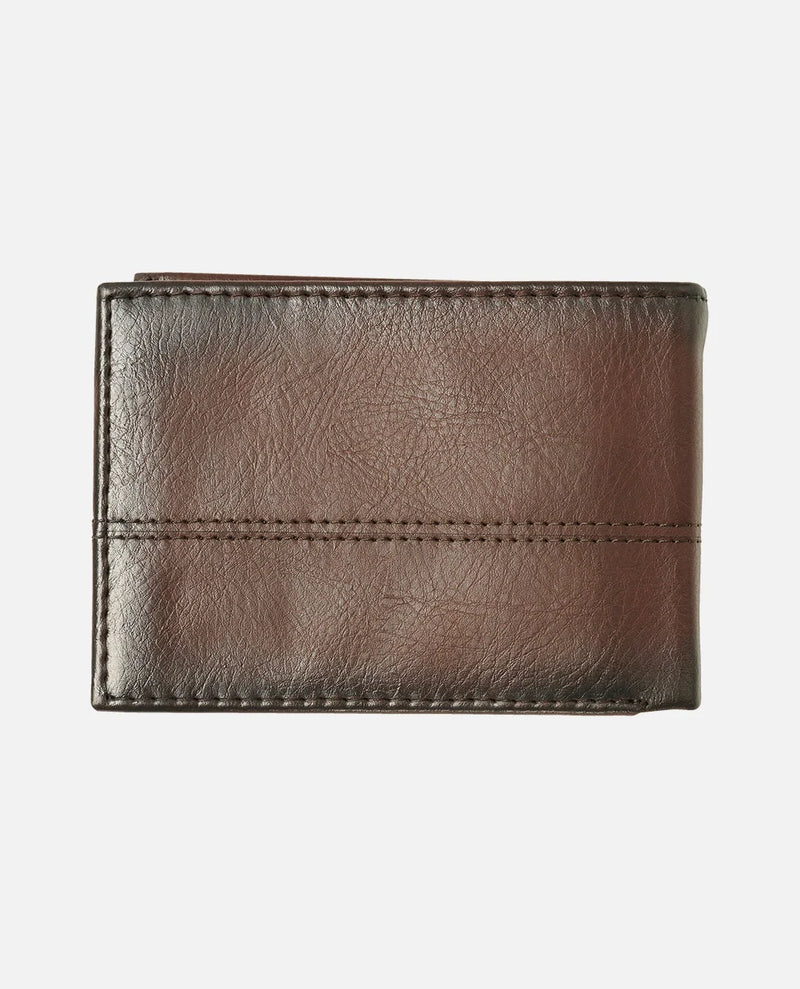 Load image into Gallery viewer, Rip Curl Corpawatu Icon PU Slim Wallet Black/Tan 01CMWA-5140
