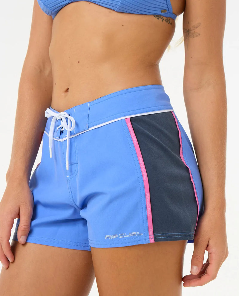 Load image into Gallery viewer, Rip Curl Women&#39;s Las Dalias Performance 3&quot; Boardshorts Blue 01RWBO-0070
