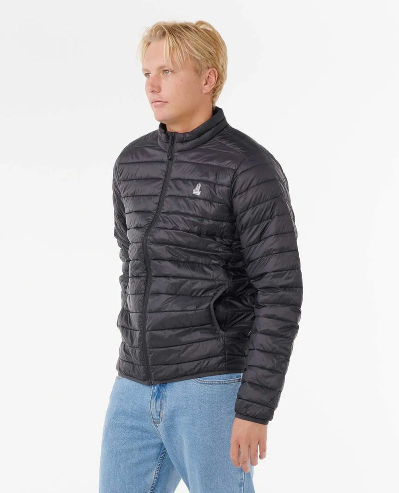 Load image into Gallery viewer, Rip Curl Men&#39;s Anti-Series Search Puffer Crew Fleece Black 01XMJA-0090
