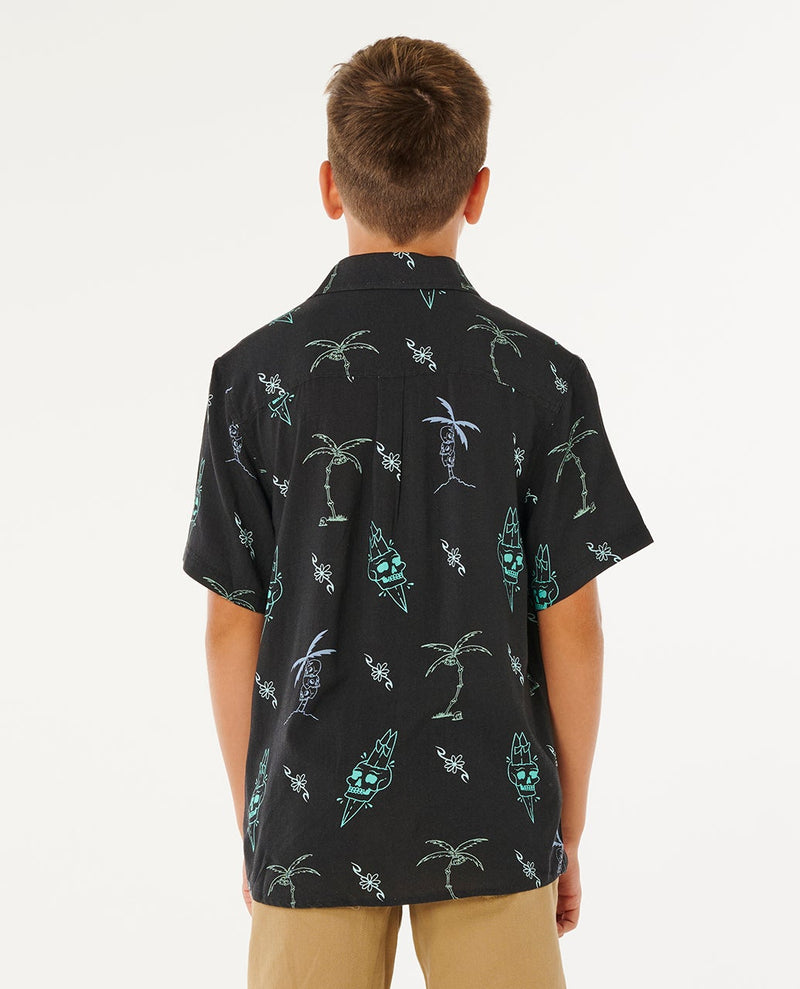 Load image into Gallery viewer, Rip Curl Kids' Eternal Shred SS Shirt (8-16 Years) Washed Black 01YBSH-8264
