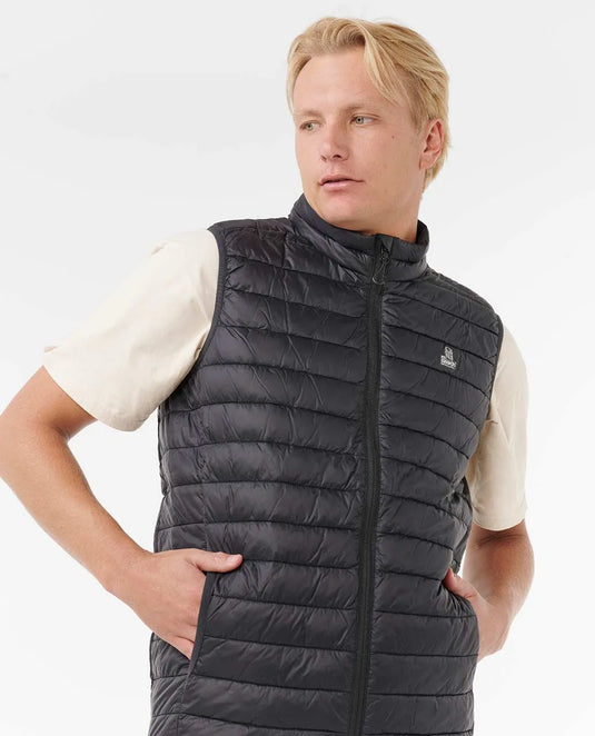 Rip Curl Men's Anti-Series Search Puffer Vest Black 01YMJA-0090