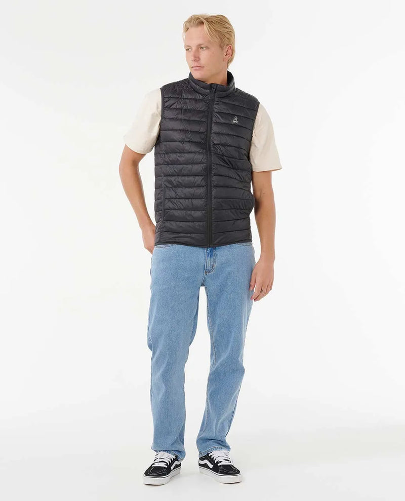 Load image into Gallery viewer, Rip Curl Men&#39;s Anti-Series Search Puffer Vest Black 01YMJA-0090
