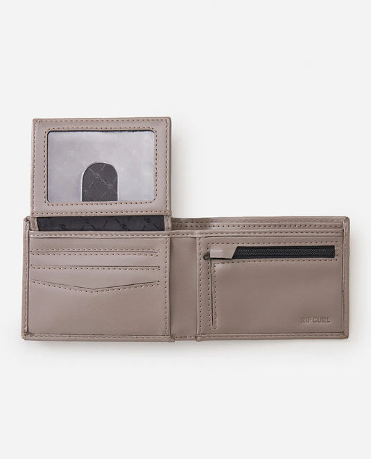 Rip Curl Men's Marked PU All Day Wallet Grey 01WMWA-0080