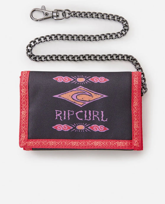 Rip Curl Unisex Diamond Chain Wallet Red/Black 01XMWA-0105