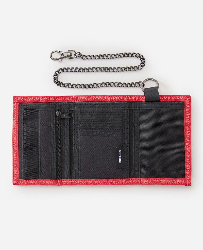 Load image into Gallery viewer, Rip Curl Unisex Diamond Chain Wallet Red/Black 01XMWA-0105
