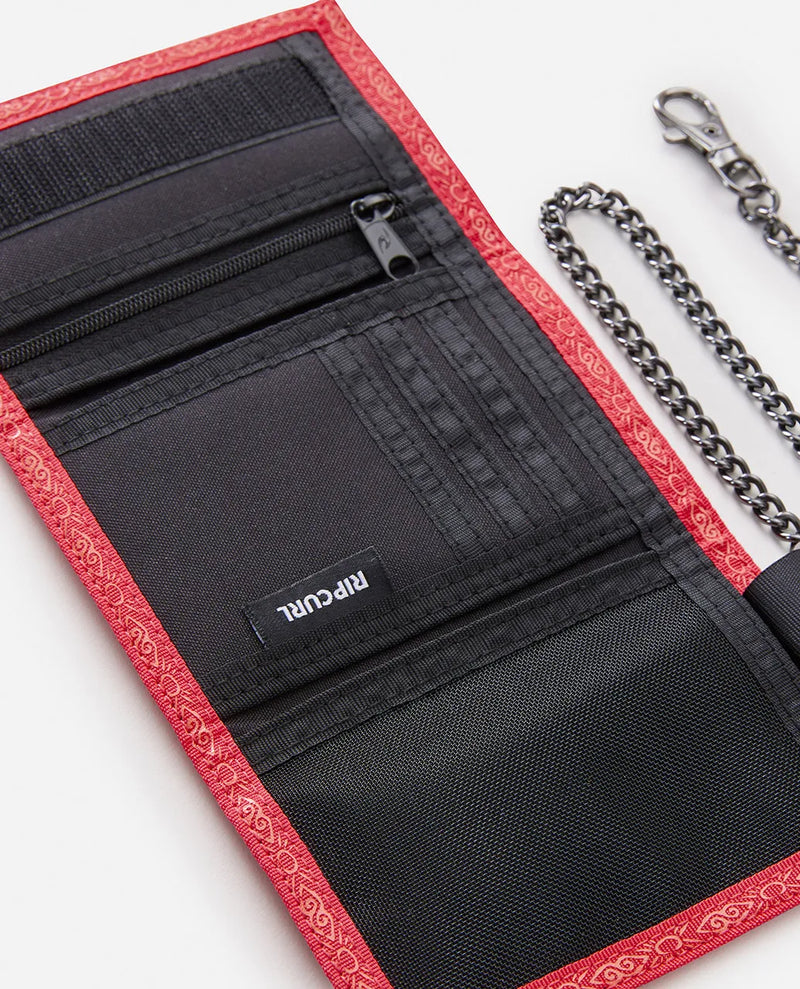 Load image into Gallery viewer, Rip Curl Unisex Diamond Chain Wallet Red/Black 01XMWA-0105
