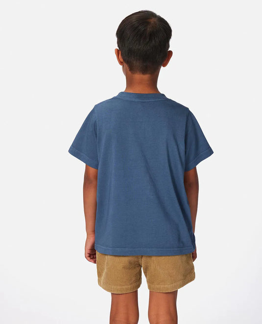 Rip Curl Kid's Grom Energy Lizard T-Shirt Vintage Navy 021TTE-9435