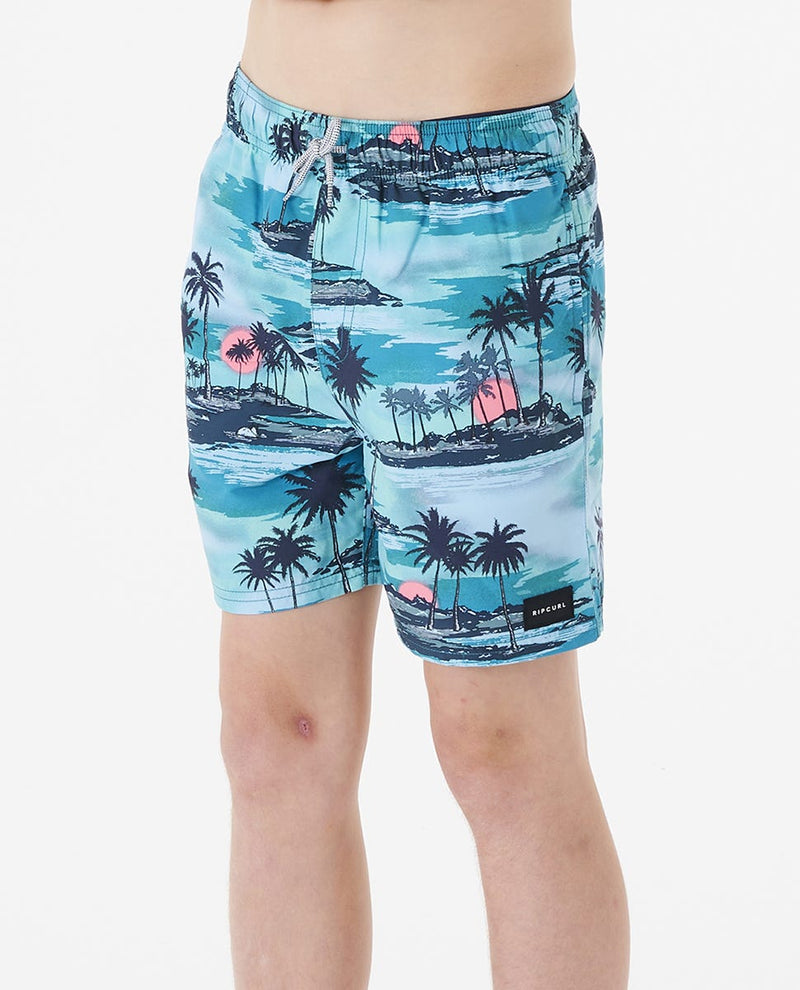 Load image into Gallery viewer, Rip Curl Kids&#39; Dreamers Volley Short Boy Boardshort Med Blue 025BBO-8111
