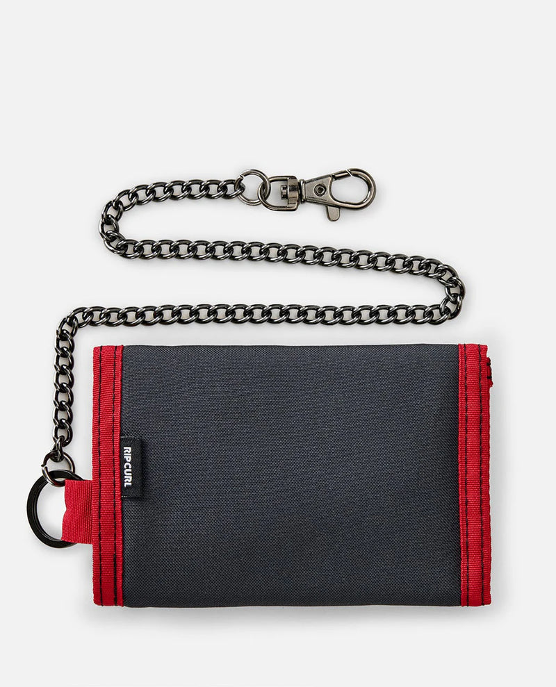 Load image into Gallery viewer, Rip Curl Kids' Chain Surf Wallet Black/Red 02EMWA_4019
