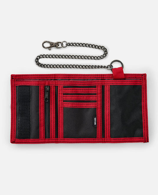 Rip Curl Kids' Chain Surf Wallet Black/Red 02EMWA_4019