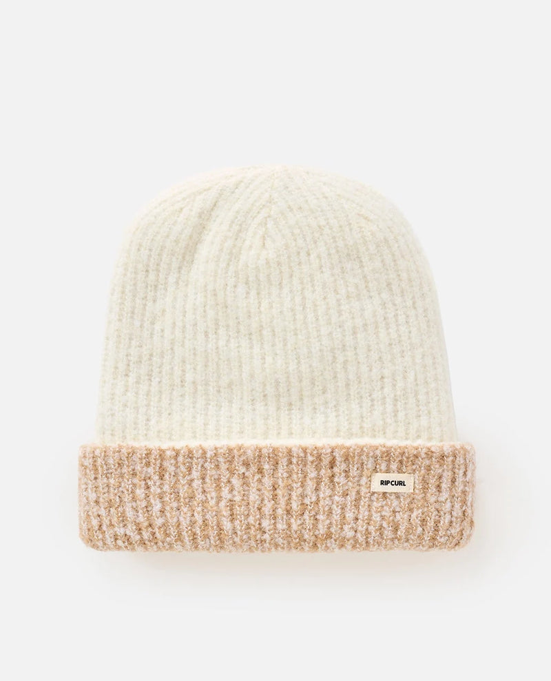 Load image into Gallery viewer, Rip Curl Unisex 2 Tone Reg Revo Beanie Off White/Tan 02MWHE-2284

