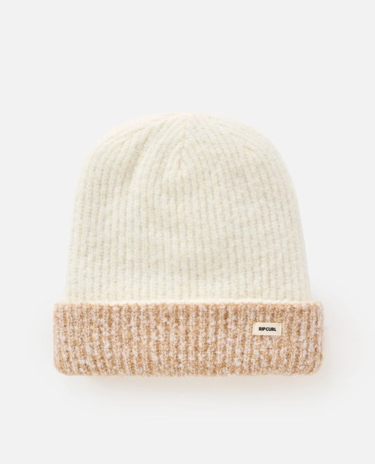Rip Curl Unisex 2 Tone Reg Revo Beanie Off White/Tan 02MWHE-2284