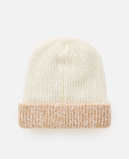 Rip Curl Unisex 2 Tone Reg Revo Beanie Off White/Tan 02MWHE-2284
