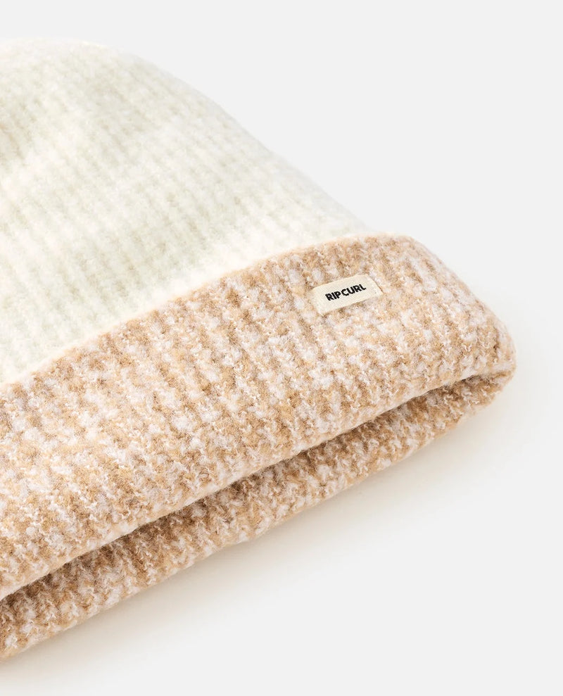 Load image into Gallery viewer, Rip Curl Unisex 2 Tone Reg Revo Beanie Off White/Tan 02MWHE-2284
