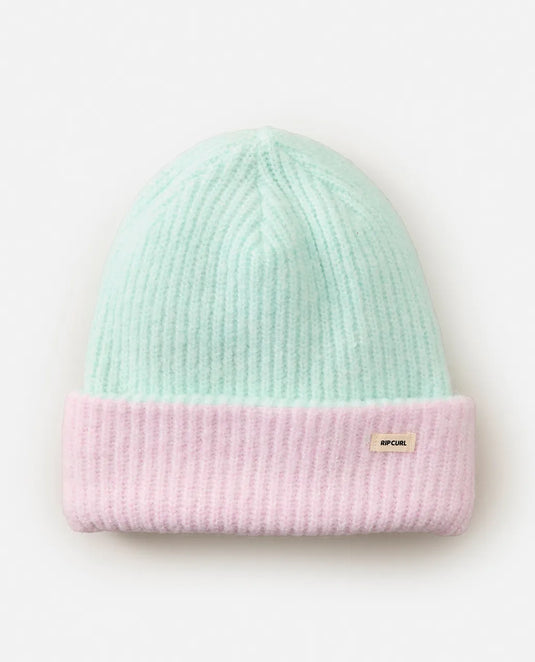 Rip Curl Women's 2 Tone Reg Revo Beanie Mint Purple 02MWHE-2378