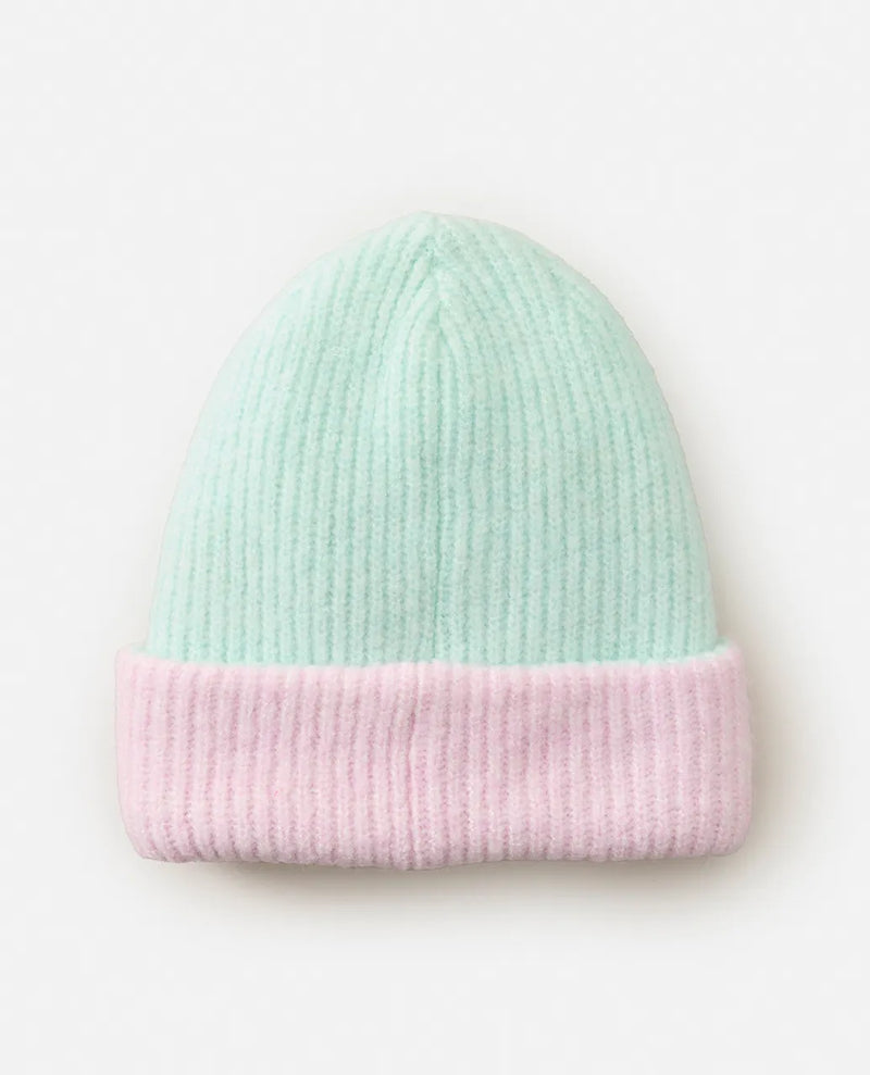 Load image into Gallery viewer, Rip Curl Women&#39;s 2 Tone Reg Revo Beanie Mint Purple 02MWHE-2378
