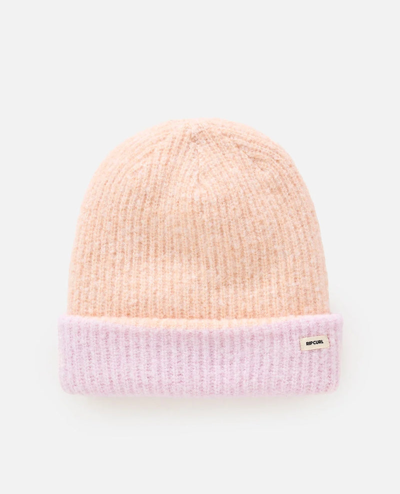 Load image into Gallery viewer, Rip Curl Unisex 2 Tone Reg Revo Beanie Peach/Lilac 02MWHE-2930
