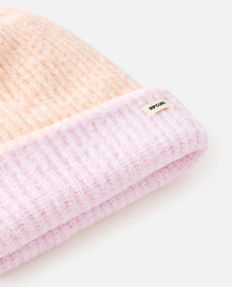 Load image into Gallery viewer, Rip Curl Unisex 2 Tone Reg Revo Beanie Peach/Lilac 02MWHE-2930
