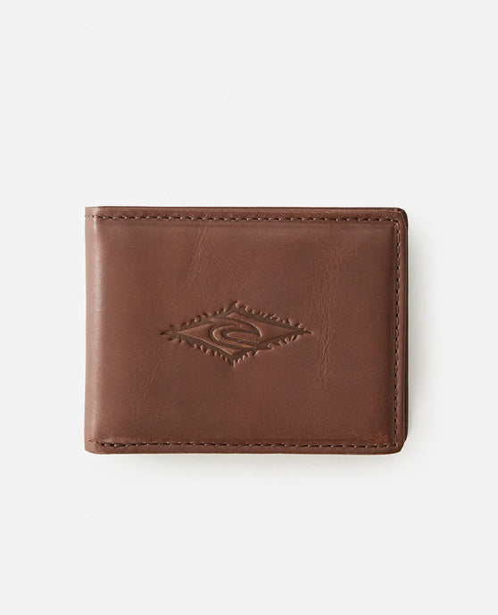 Rip Curl Men's Raw Energy RFID Slim Wallet Brown 02OMWA-0009
