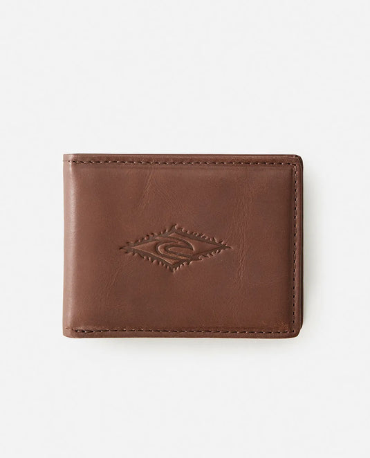 Rip Curl Men's Raw Energy RFID Slim Wallet Brown 02OMWA-0009