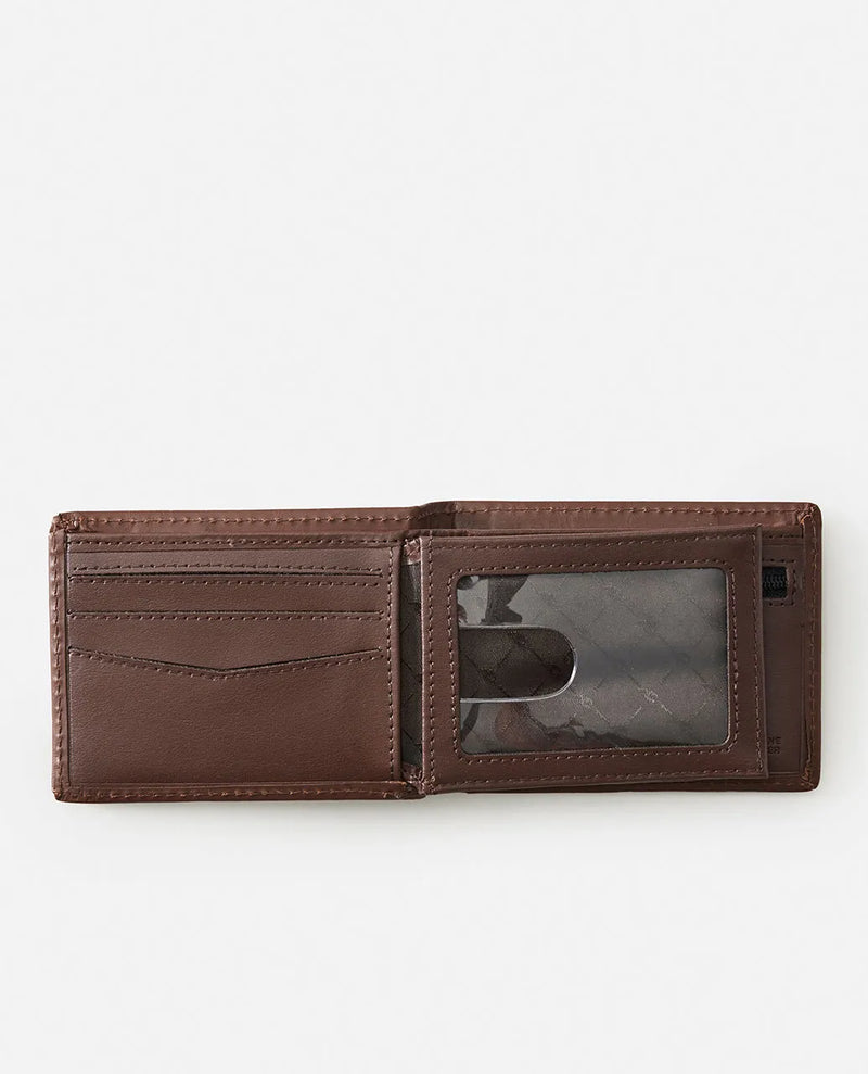 Load image into Gallery viewer, Rip Curl Men&#39;s Raw Energy RFID Slim Wallet Brown 02OMWA-0009
