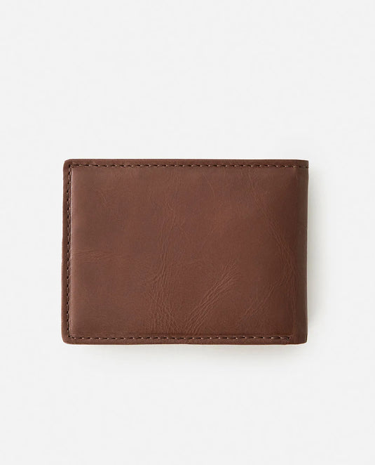 Rip Curl Men's Raw Energy RFID Slim Wallet Brown 02OMWA-0009