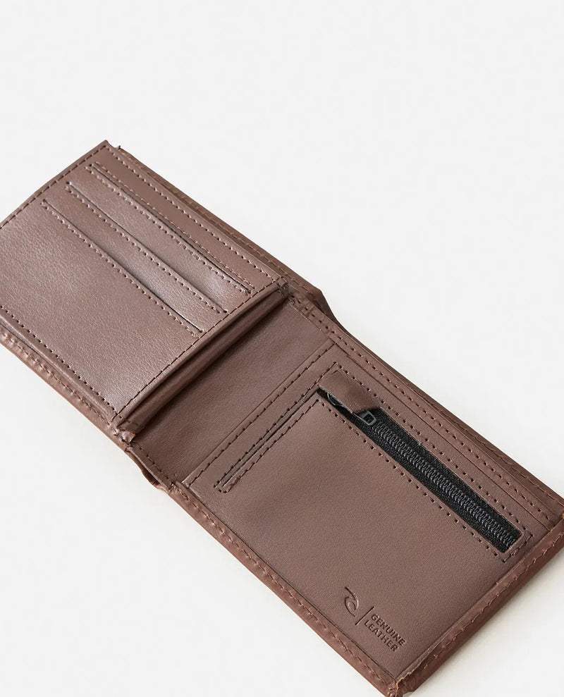 Load image into Gallery viewer, Rip Curl Men&#39;s Raw Energy RFID Slim Wallet Brown 02OMWA-0009
