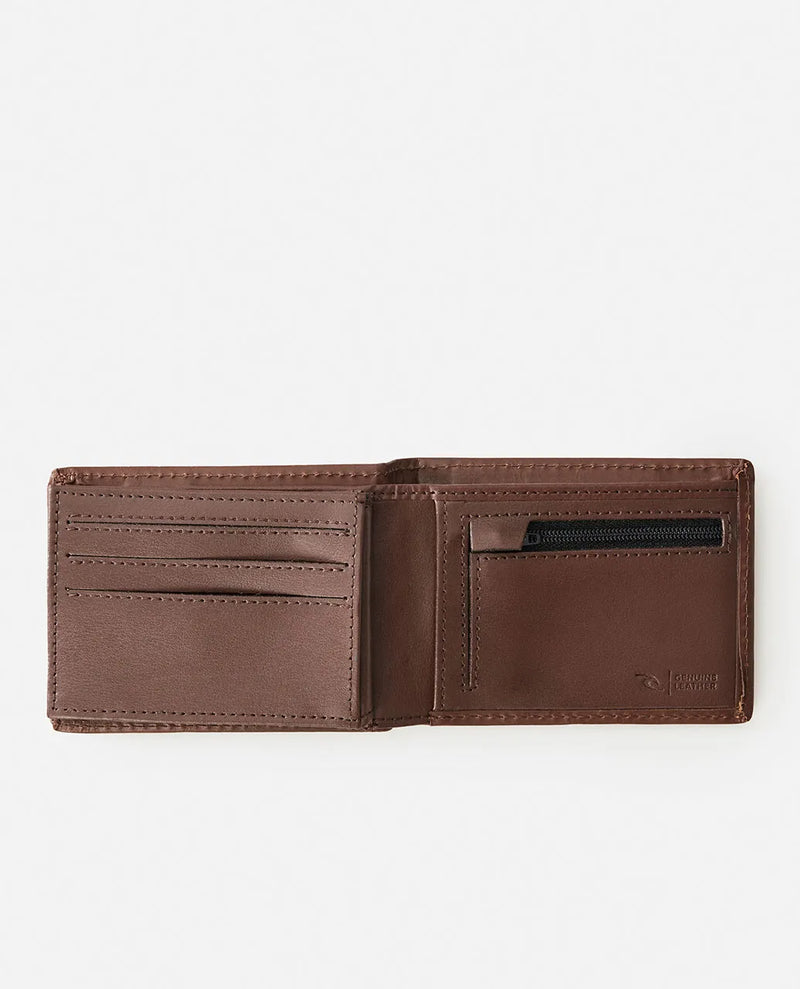 Load image into Gallery viewer, Rip Curl Men&#39;s Raw Energy RFID Slim Wallet Brown 02OMWA-0009
