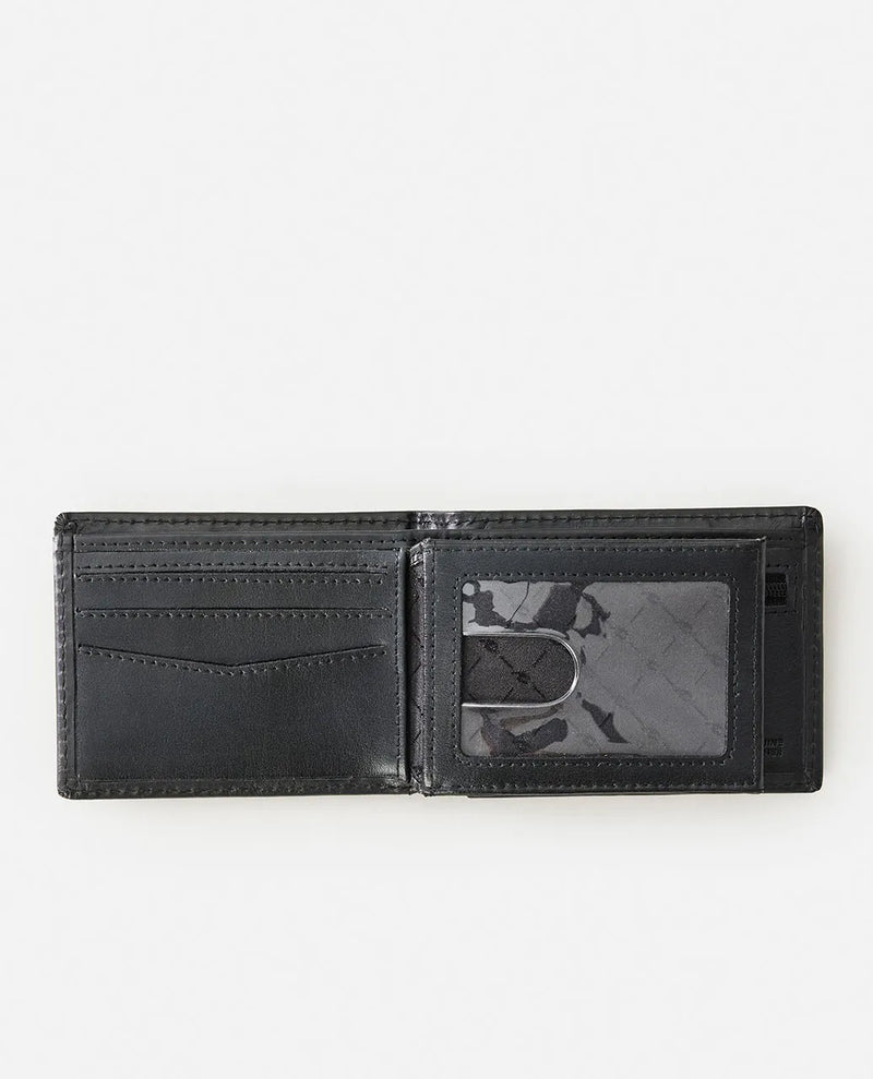 Load image into Gallery viewer, Rip Curl Men&#39;s Raw Energy RFID Slim Wallet Black 02OMWA-0090
