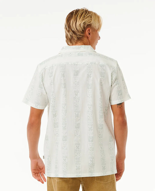 Rip Curl Men's Salt Water Culture Short Sleeve Shirt Bone 02ZMSH-3021