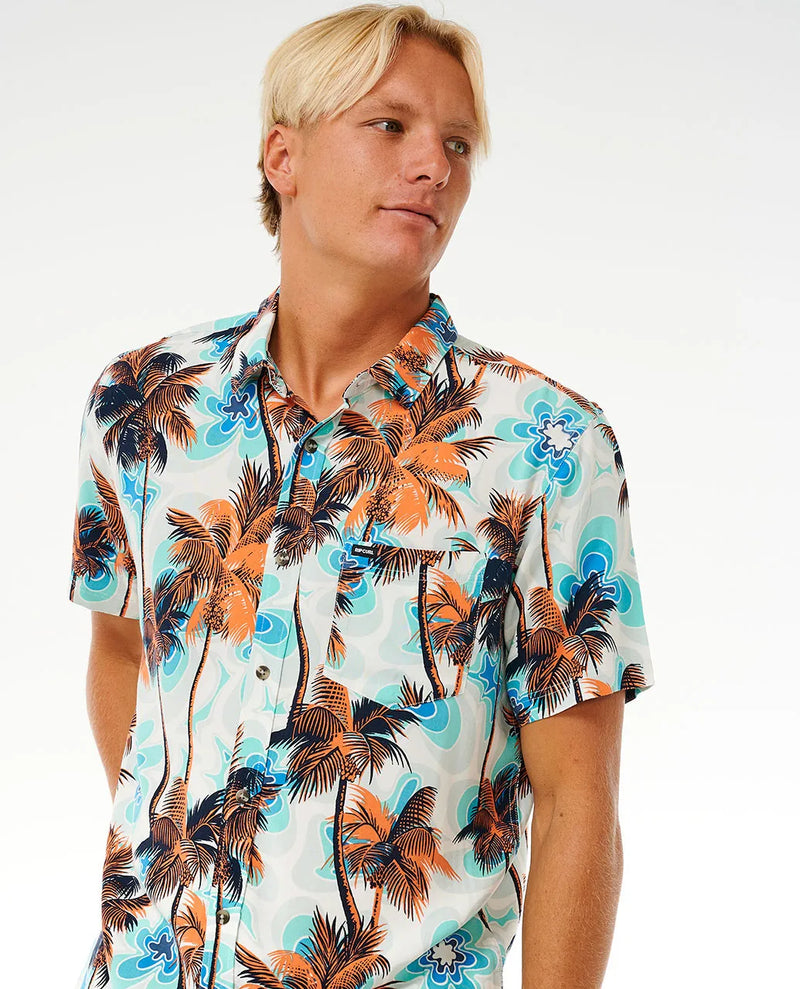 Load image into Gallery viewer, Rip Curl Men&#39;s Barrel Killa Short Sleeve Shirt Mint 030MSH-0067
