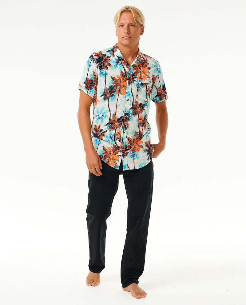 Load image into Gallery viewer, Rip Curl Men&#39;s Barrel Killa Short Sleeve Shirt Mint 030MSH-0067
