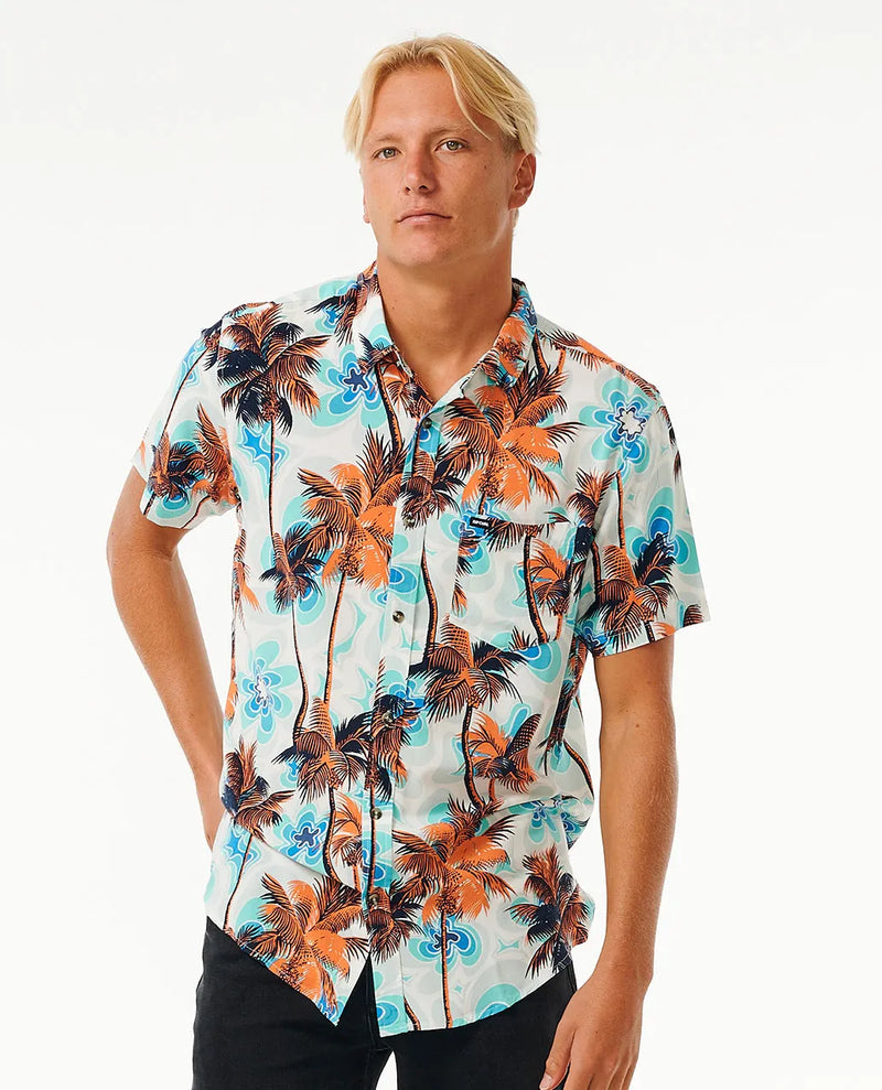 Load image into Gallery viewer, Rip Curl Men&#39;s Barrel Killa Short Sleeve Shirt Mint 030MSH-0067
