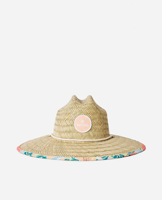 Rip Curl Women's Mixed Straw Sun Hat Light Orange 033WHE-3473