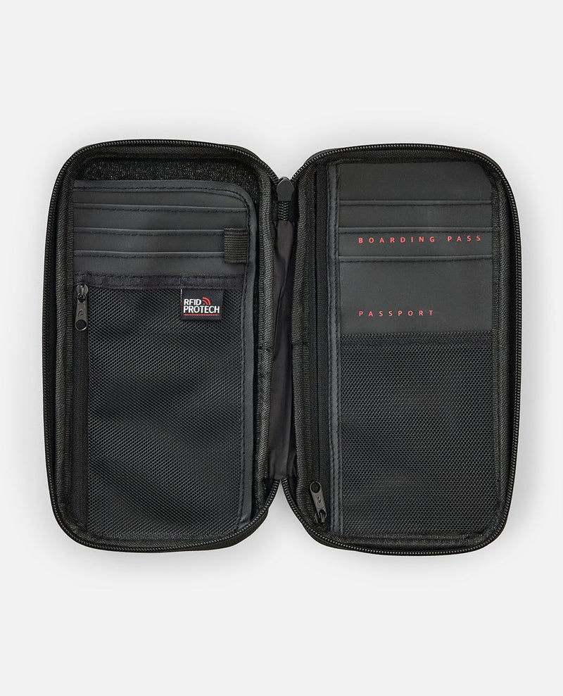 Load image into Gallery viewer, Rip Curl Unisex F-Light Search Travel Wallet Black/Grey 036MWA_0097
