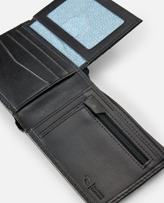 Rip Curl Unisex Pacific Rinse RFID All Day Wallet Black 038MWA_0090