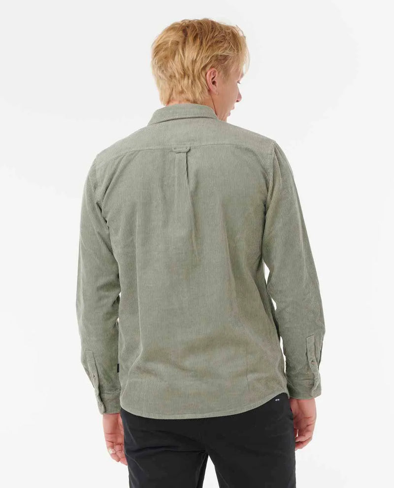 Load image into Gallery viewer, Rip Curl Men&#39;s Classic Surf Cord Long Sleeve Shirt Cactus Green 039MSH-2363
