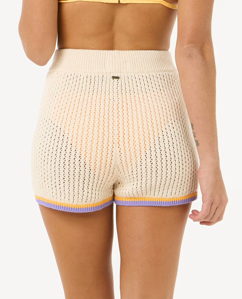 Load image into Gallery viewer, Rip Curl Women&#39;s Cala Vadella Crochet Shorts Off White 03IWWS-0003
