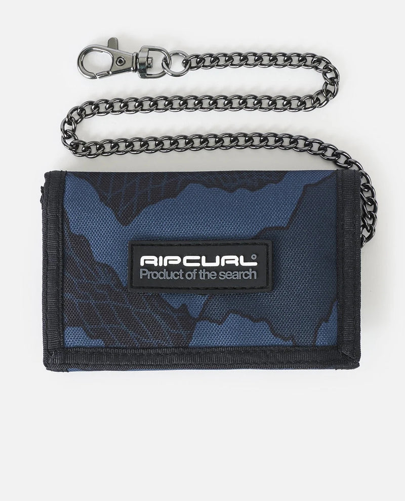 Load image into Gallery viewer, Rip Curl Sessions Chain Surf Wallet Black/Navy 03PMWA-3327
