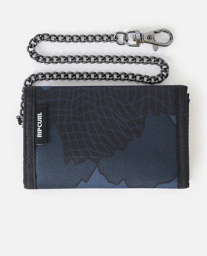 Load image into Gallery viewer, Rip Curl Sessions Chain Surf Wallet Black/Navy 03PMWA-3327
