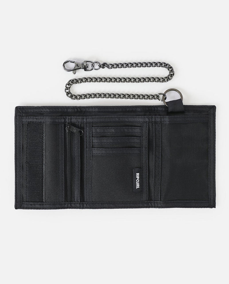 Load image into Gallery viewer, Rip Curl Sessions Chain Surf Wallet Black/Navy 03PMWA-3327

